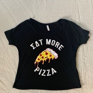 Sigma Delta Tau - Eat more pizza tee